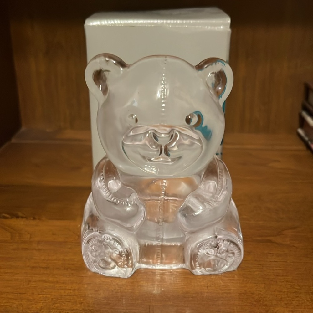 Vintage Partylite teddy bear tea light holder
